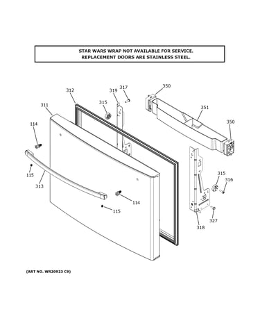 Freezer door