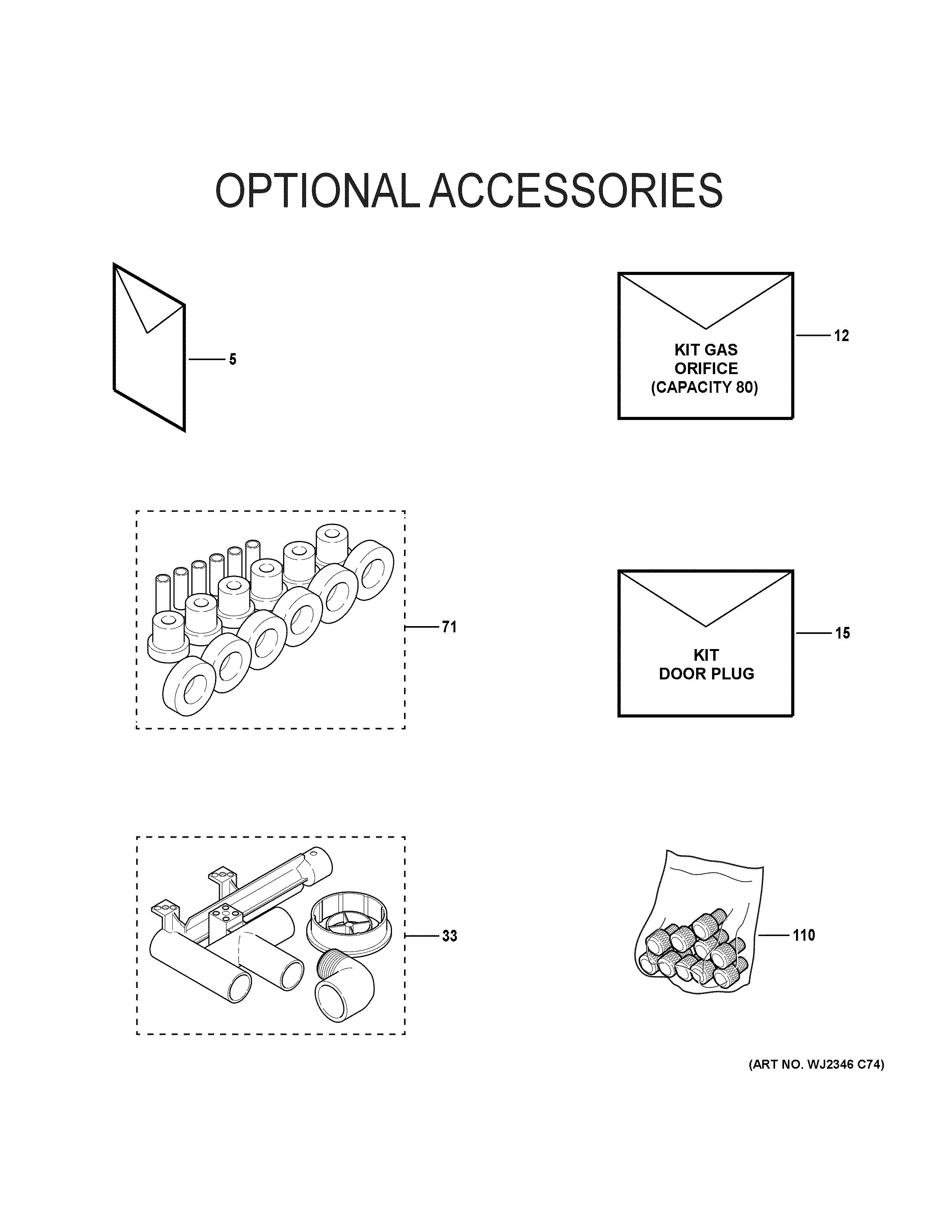 Optional accessories
