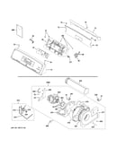 Backsplash, blower & motor assembly