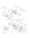 Backsplash, blower & motor assembly