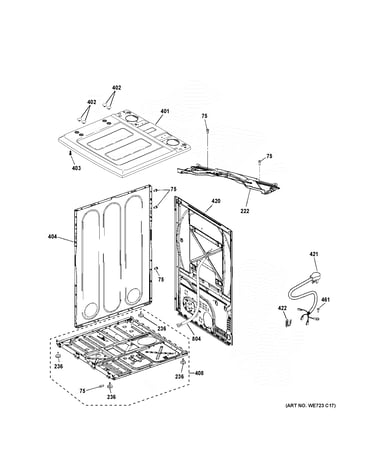 Cabinet & top panel