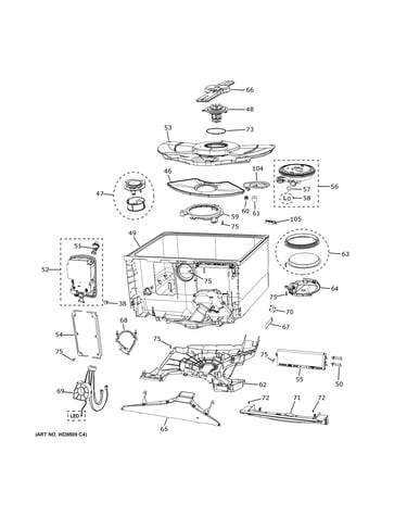 Tub & motor