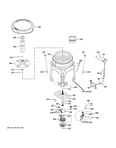Tub & motor