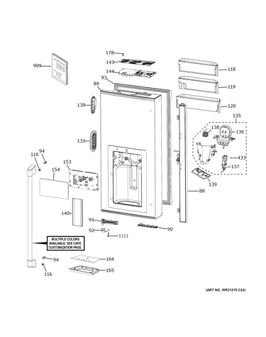 Dispenser door