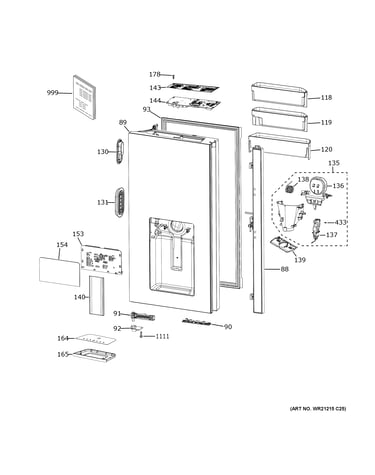 Dispenser door