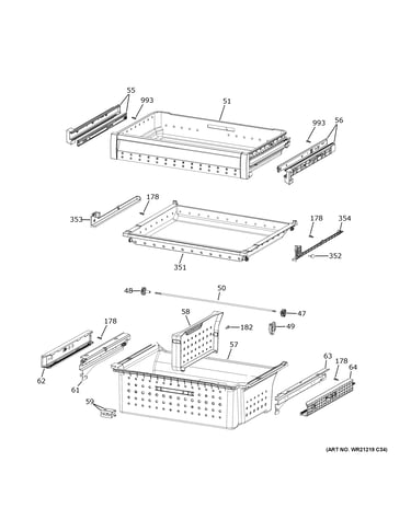 Freezer shelves