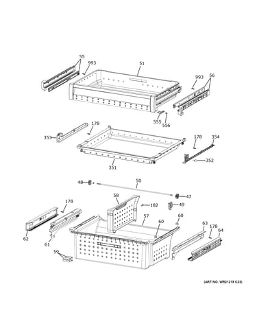 Freezer shelves