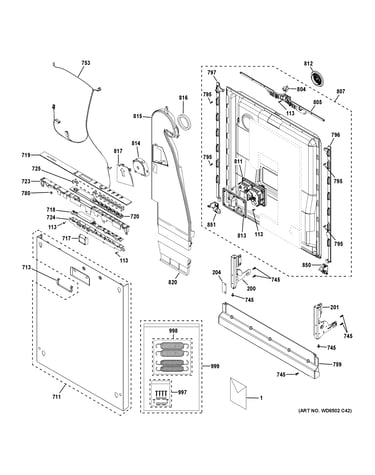 Escutcheon & door assembly