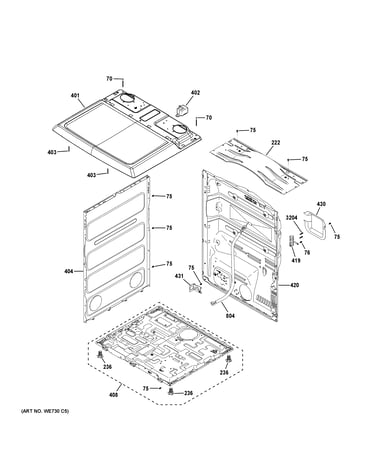 Cabinet & top panel