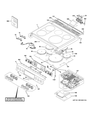 Control panel & cooktop