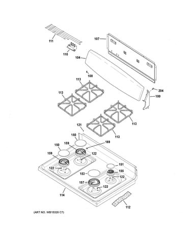 Control panel & cooktop
