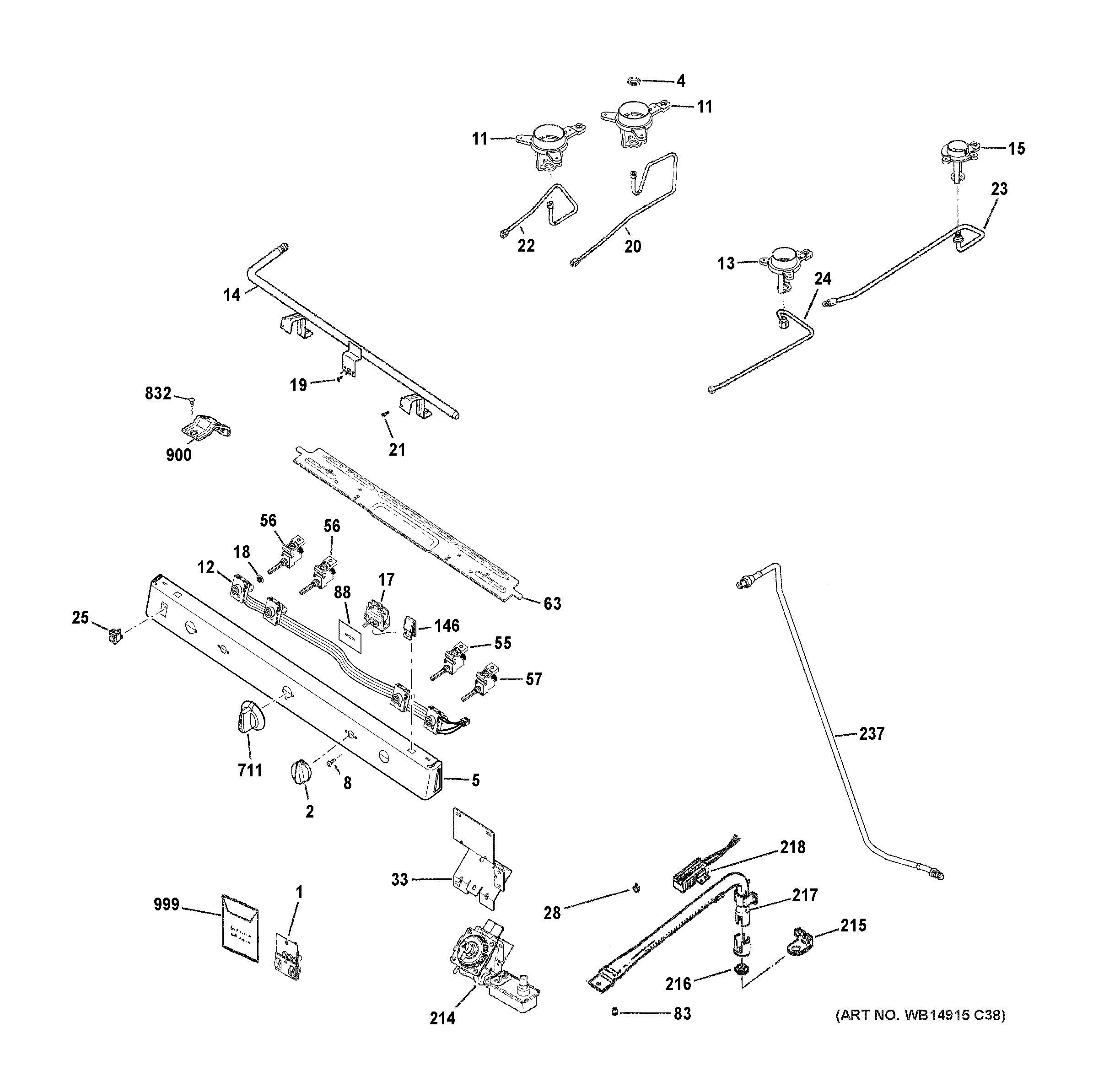 Gas & burner parts