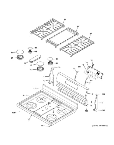 Control panel & cooktop