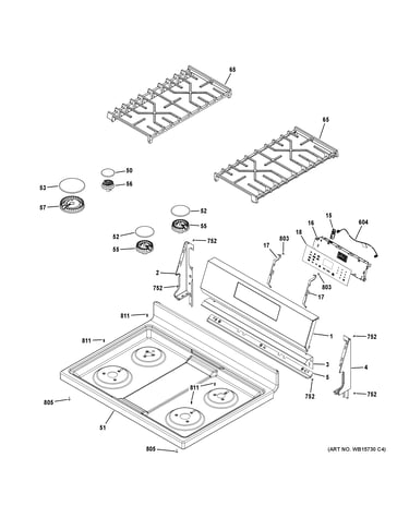 Control panel & cooktop
