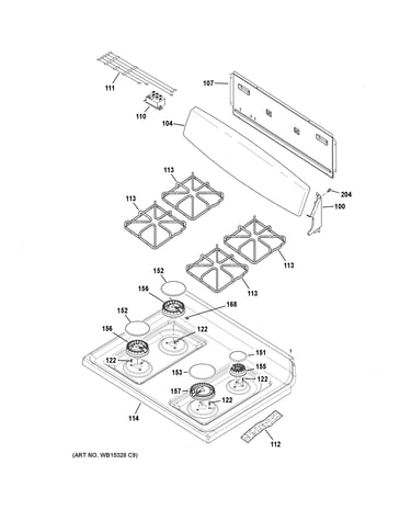 Control panel & cooktop