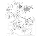GE BSS25GFPEWW ice maker & dispenser diagram