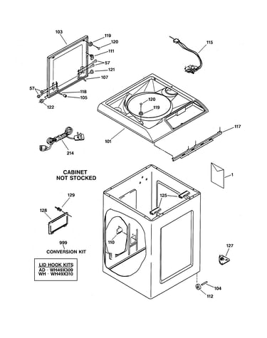 Top & cabinet parts