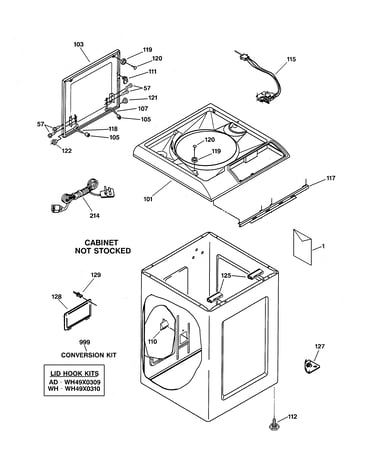 Top & cabinet parts