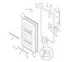 GE FUF17DMERWH freezer door diagram