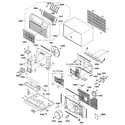 GE AJCS10ACAM1 cabinet & components diagram