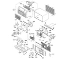 GE AJCS10ACAM1 cabinet & components diagram