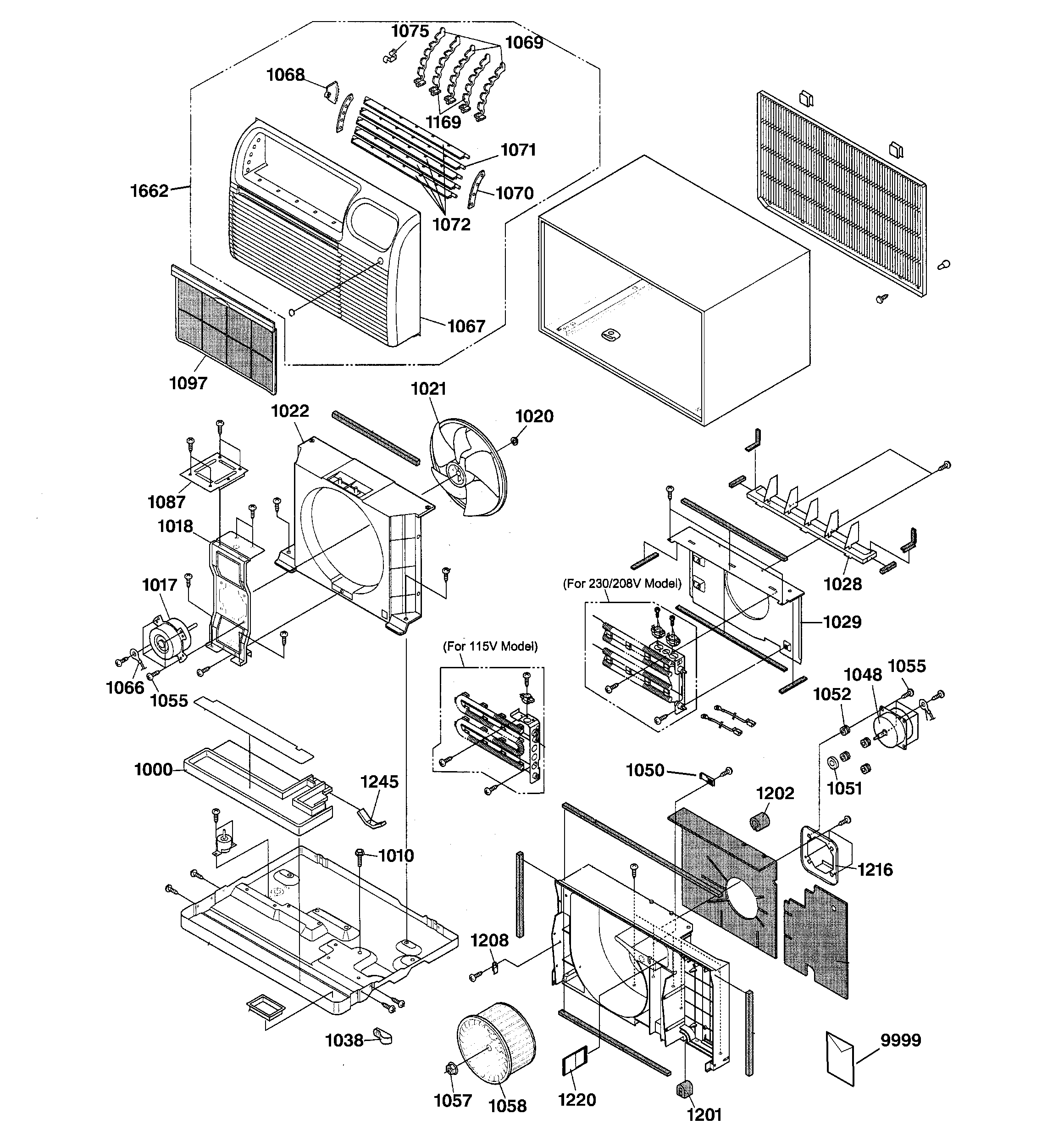 Cabinet & components