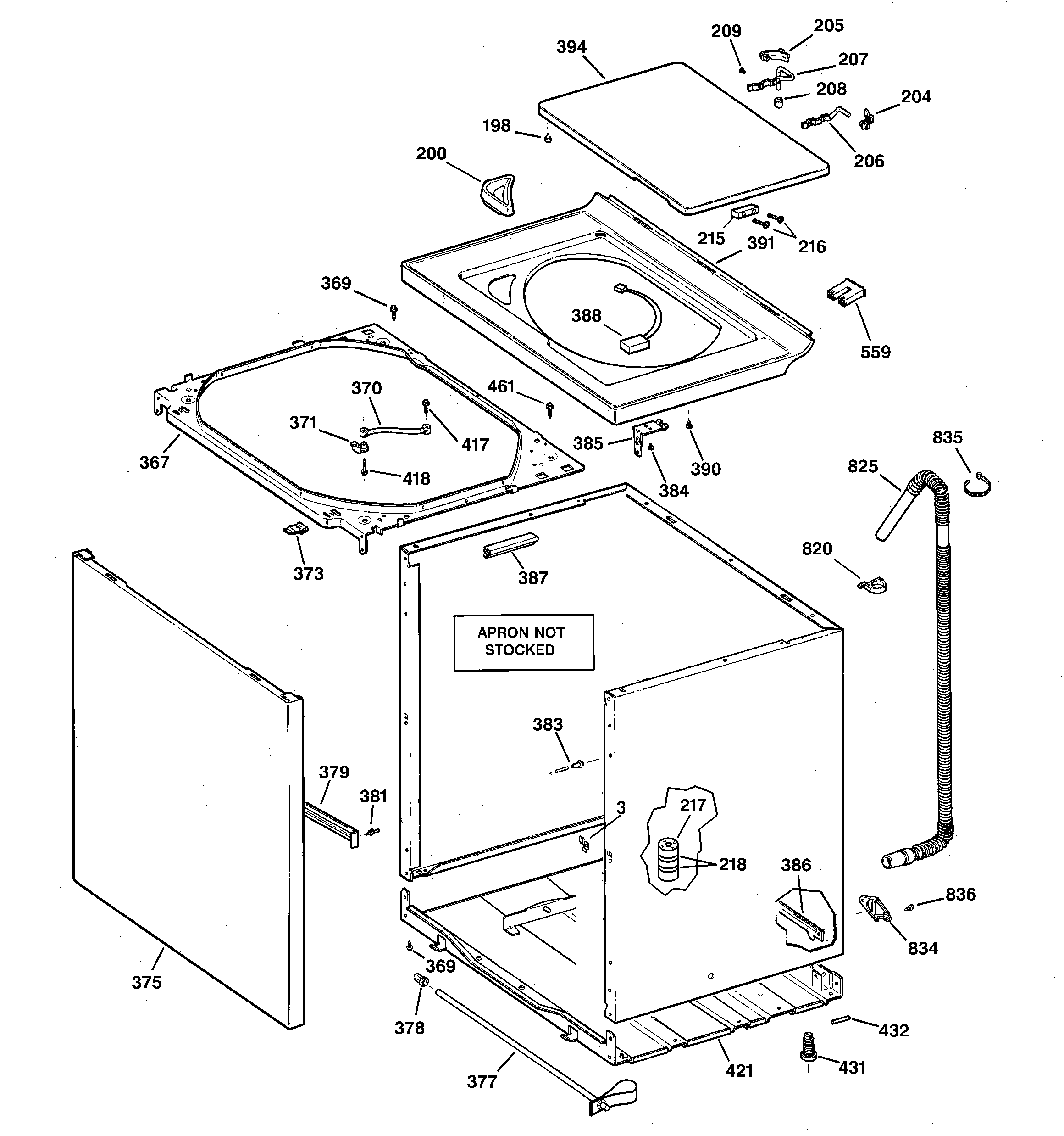 Cabinet, cover & front panel