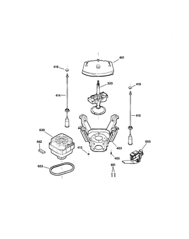 Suspension, pump & drive components