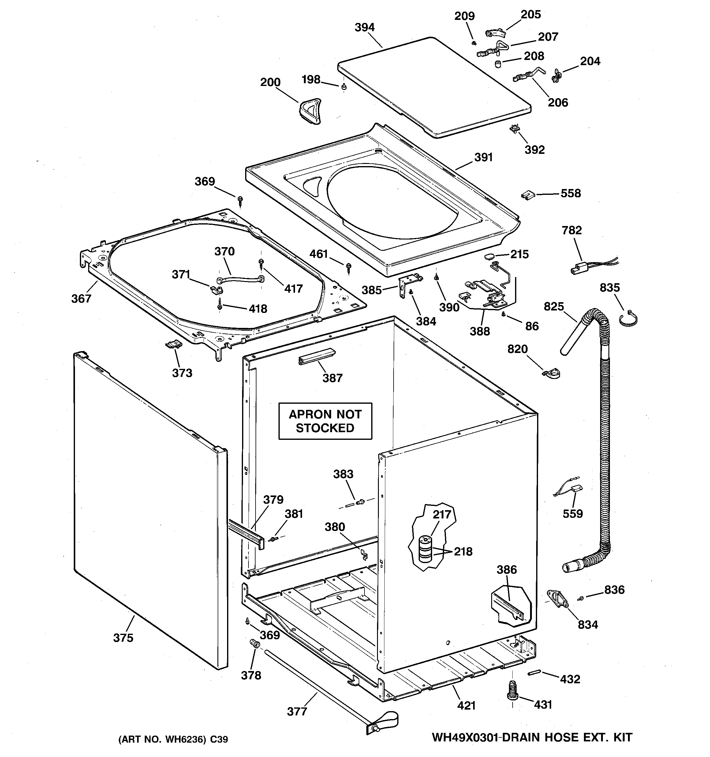 Cabinet, cover & front panel