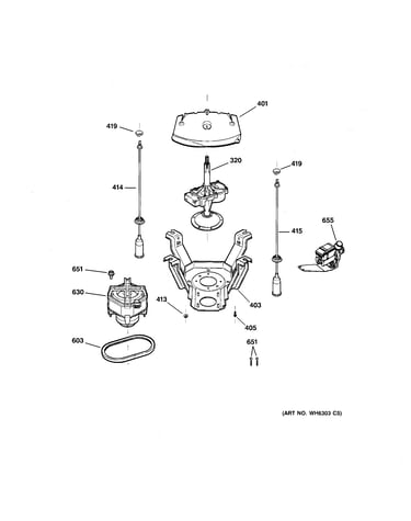 Suspension, pump & drive components