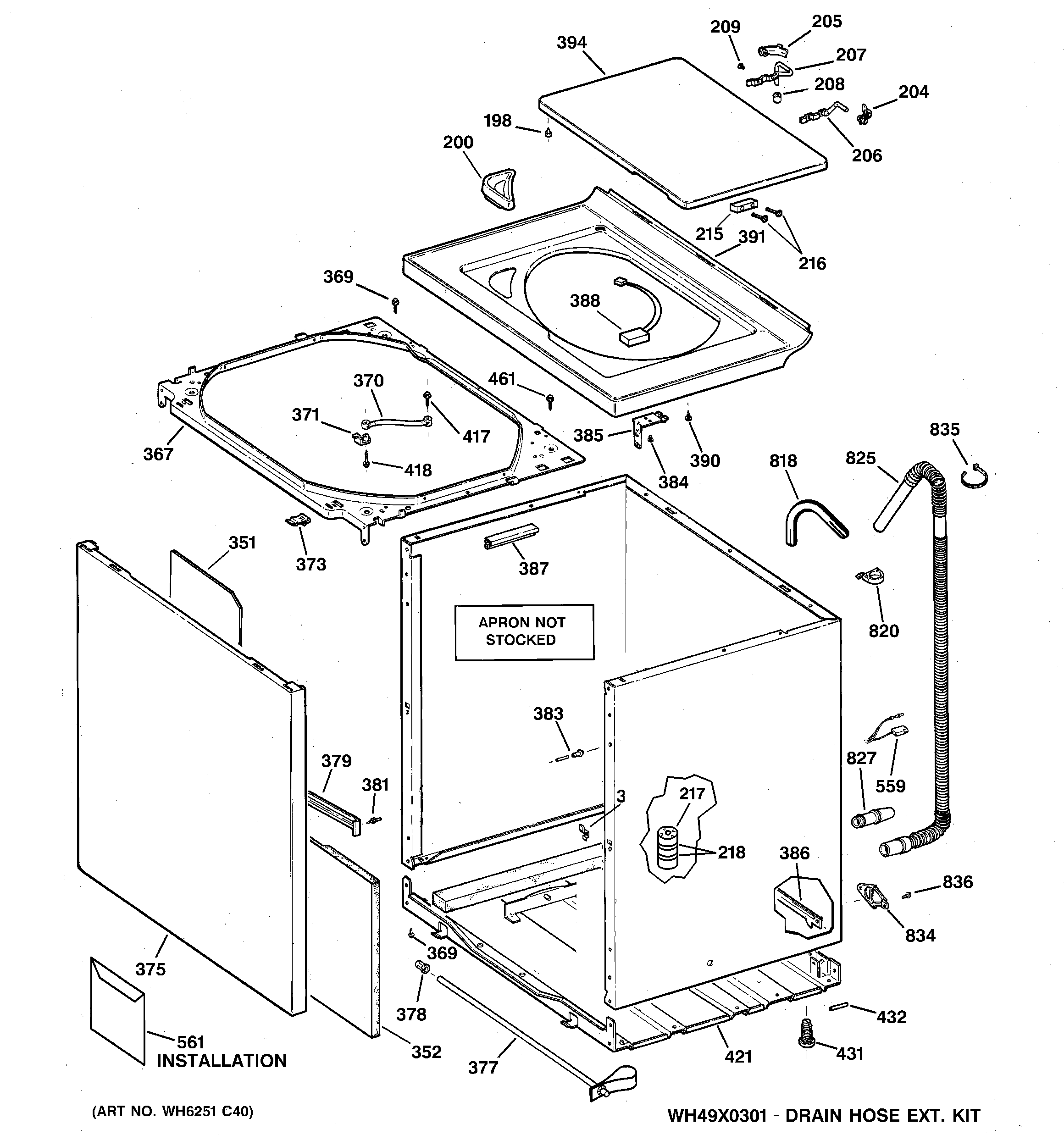 CABINET, COVER & FRONT PANEL