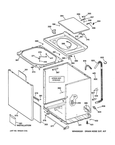 Cabinet, cover & front panel