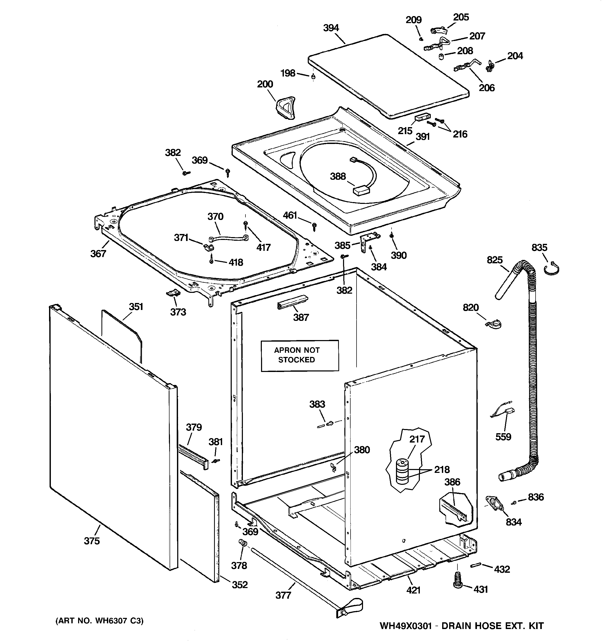 Cabinet, cover & front panel