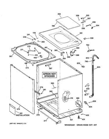 Cabinet, cover & front panel