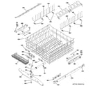 GE PDW9880J00SS upper rack assembly diagram
