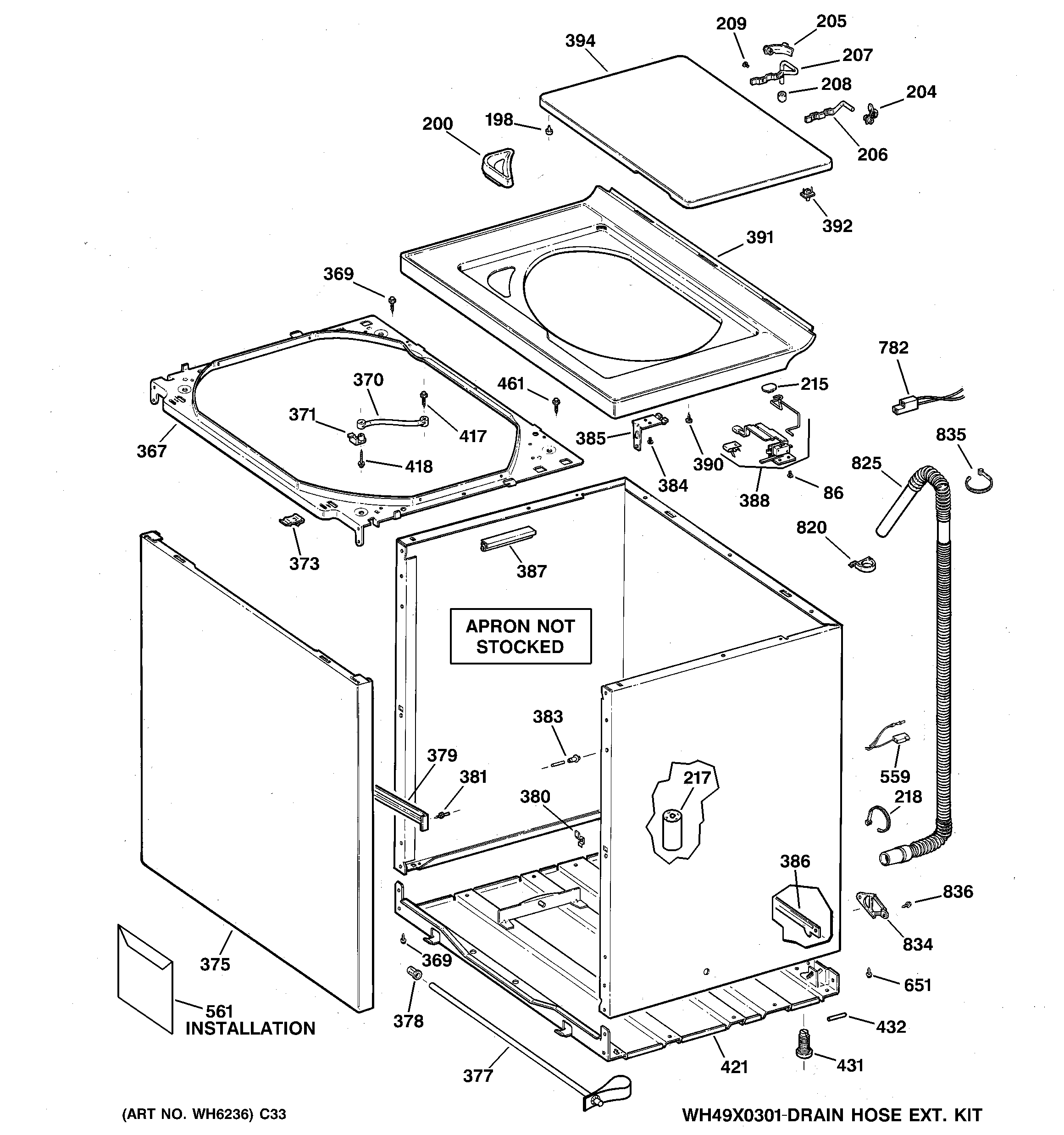 Cabinet, cover & front panel