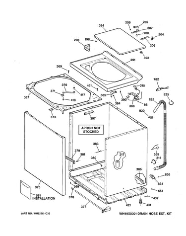 Cabinet, cover & front panel