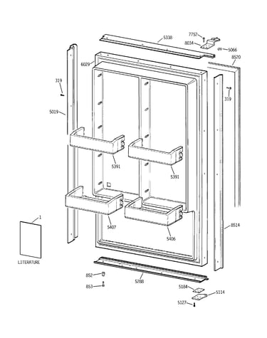 Freezer door