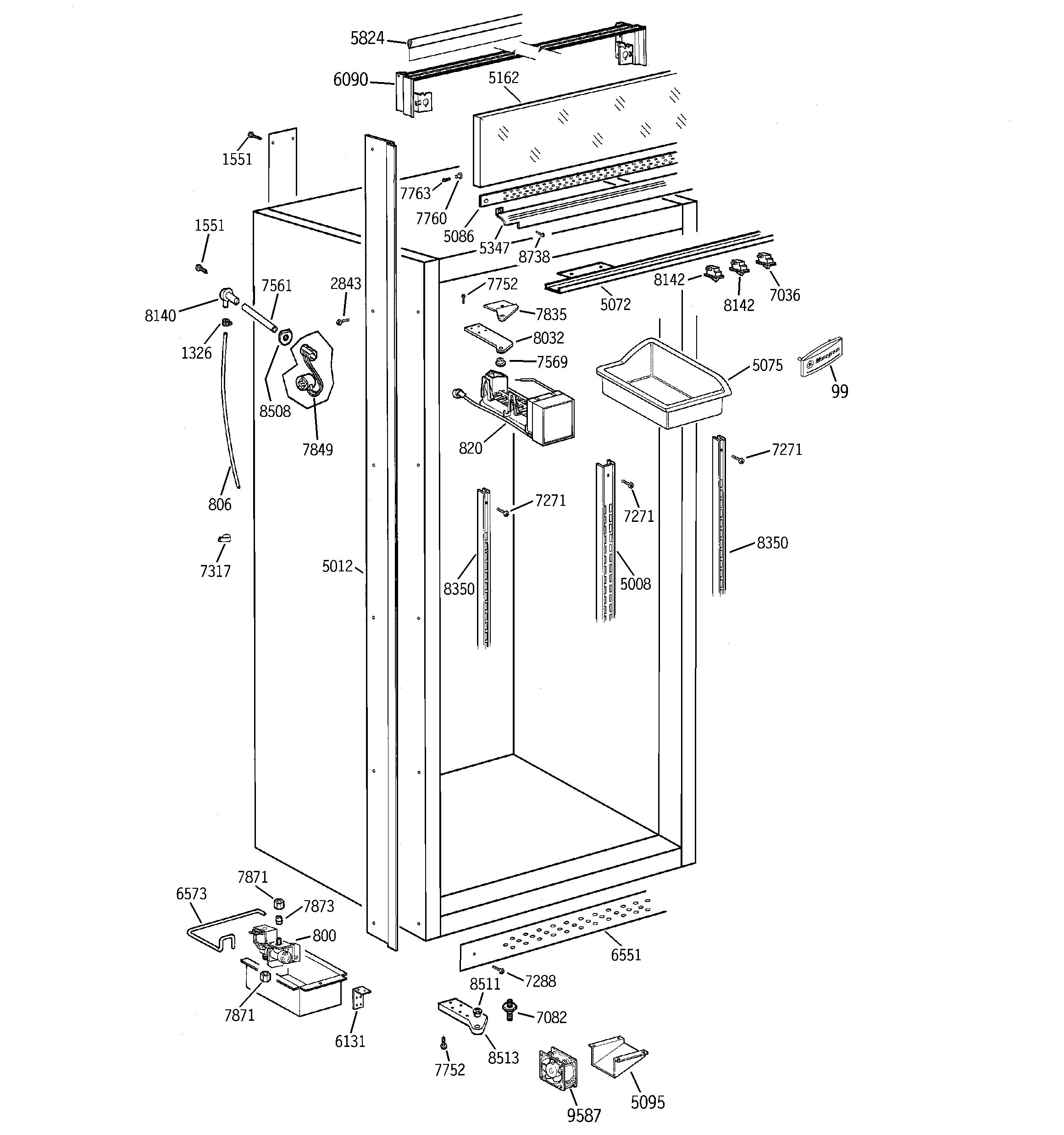 CABINET PARTS (2)