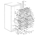 GE ZIF36NMBLH shelves & drawers diagram