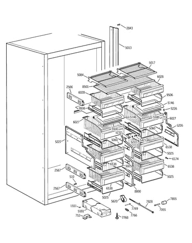 Shelves & drawers