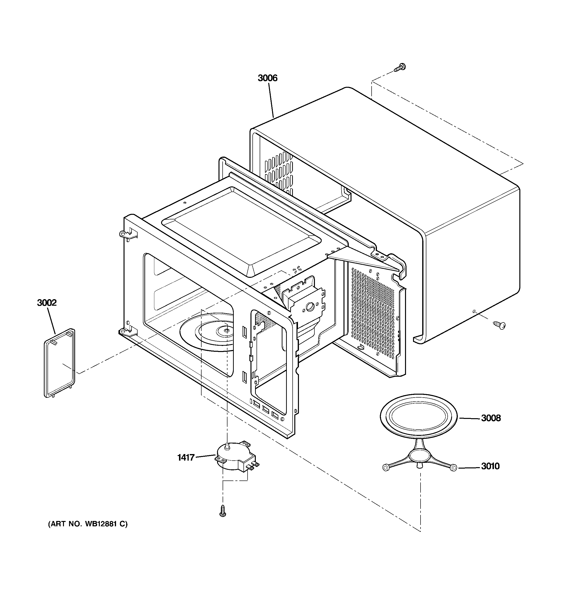 Oven cavity parts