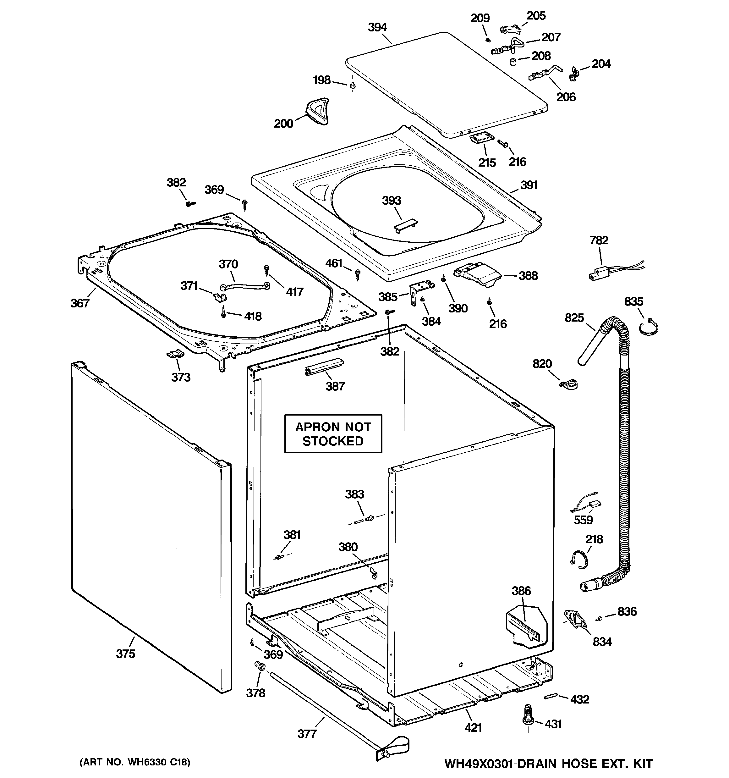 Cabinet, cover & front panel