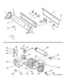 Backsplash, blower & motor assembly