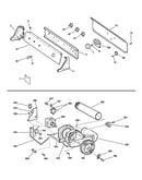 Backsplash, blower & motor assembly