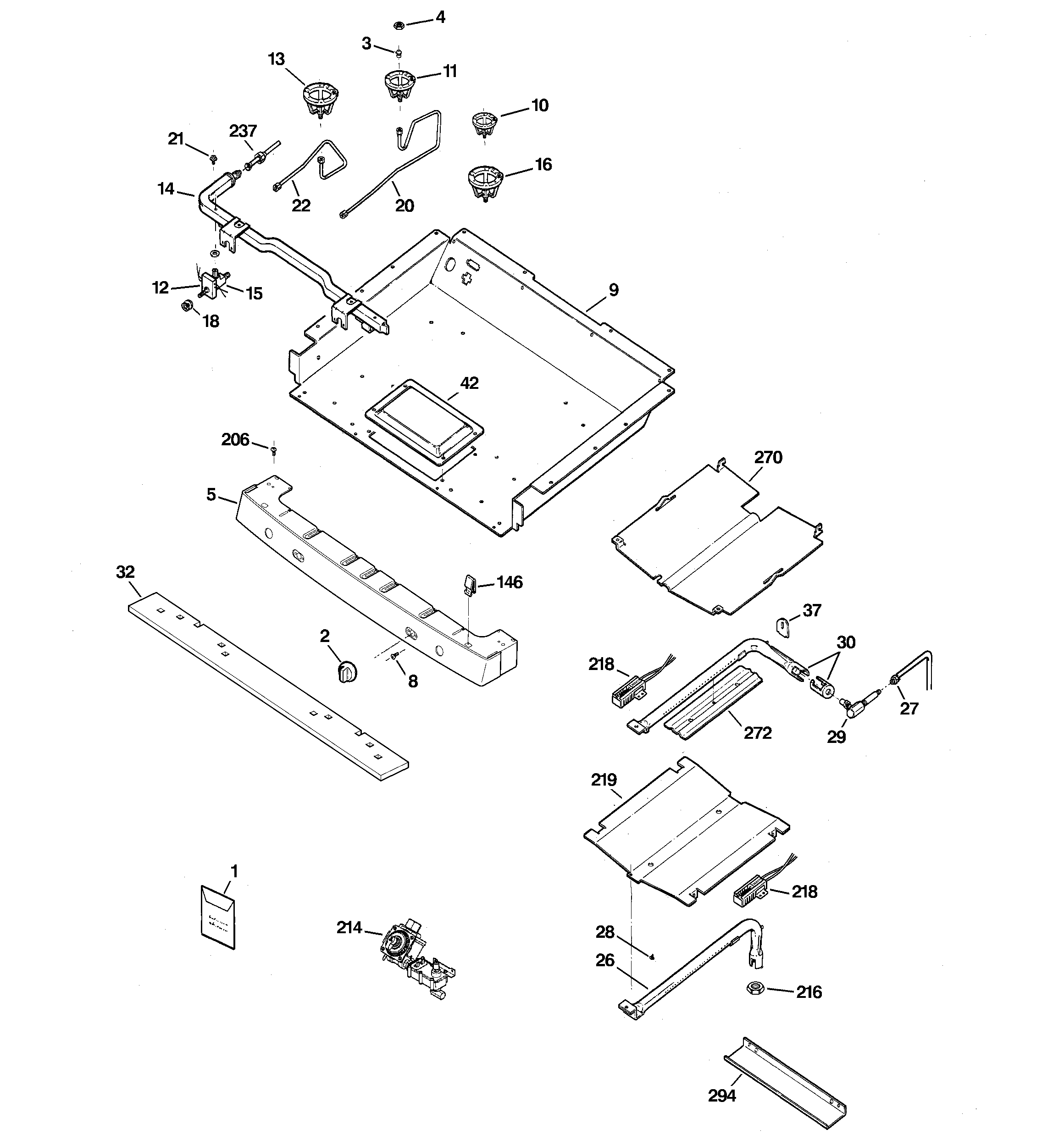 Gas & burner parts