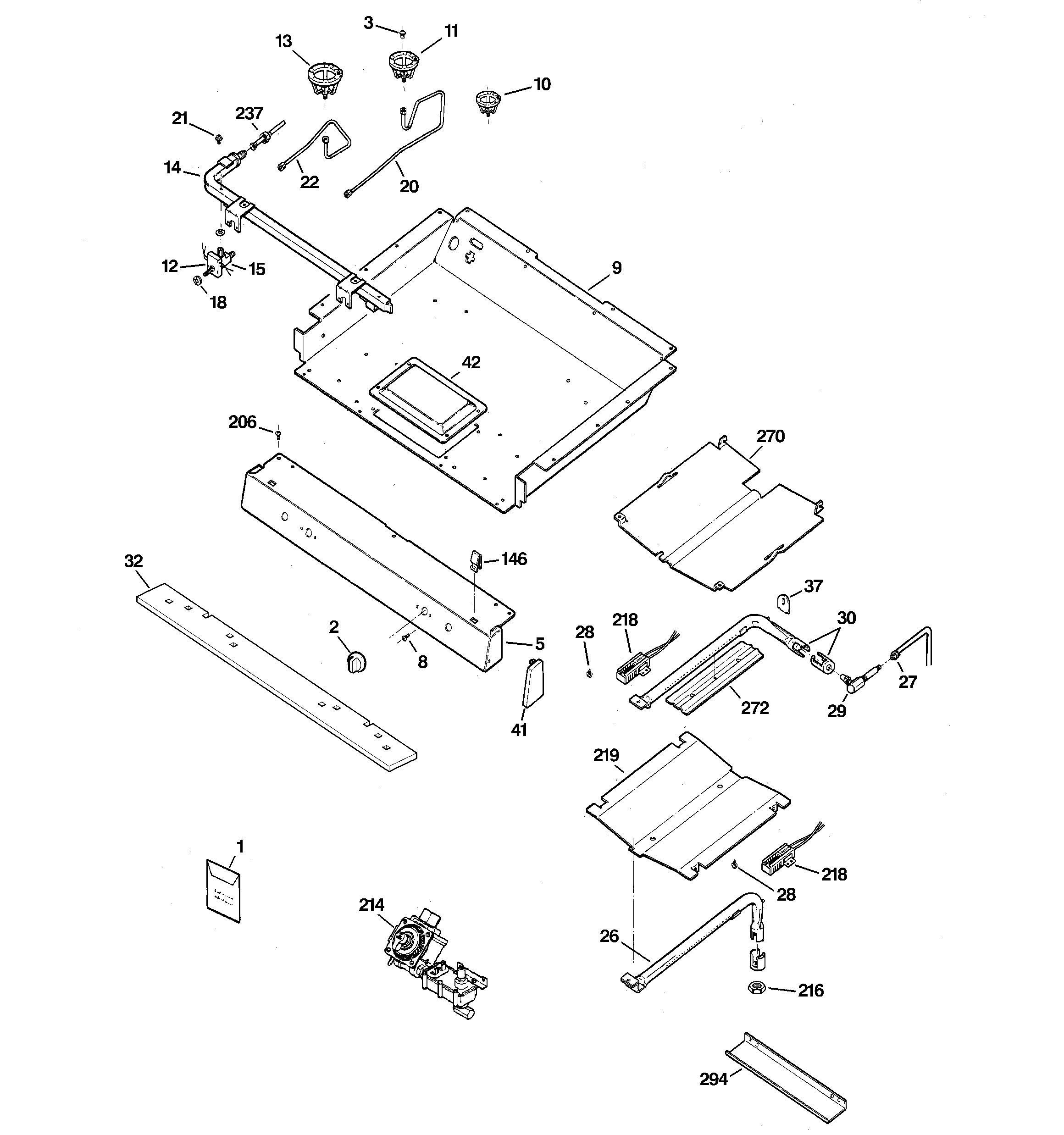Gas & burner parts