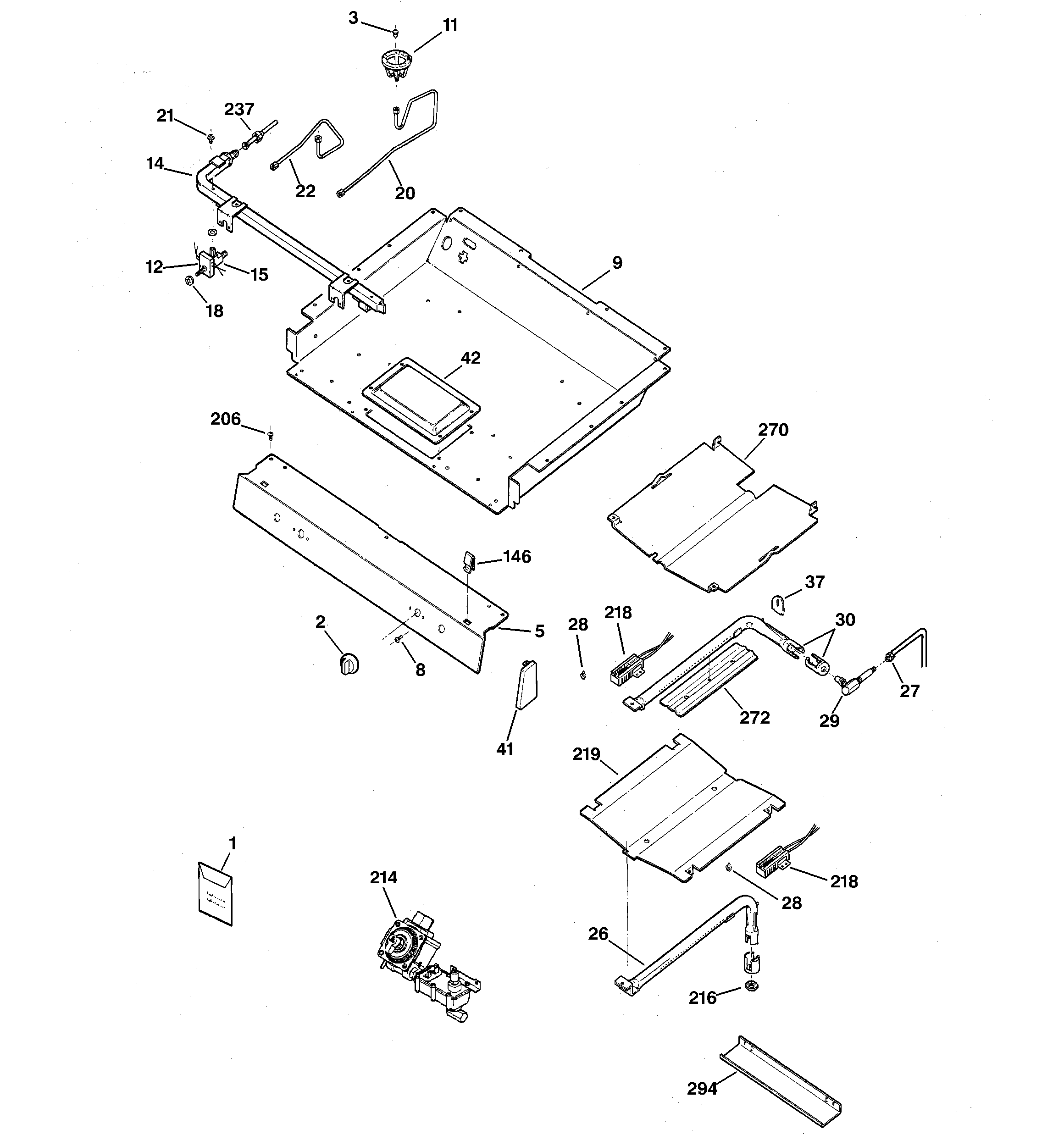 Gas & burner parts
