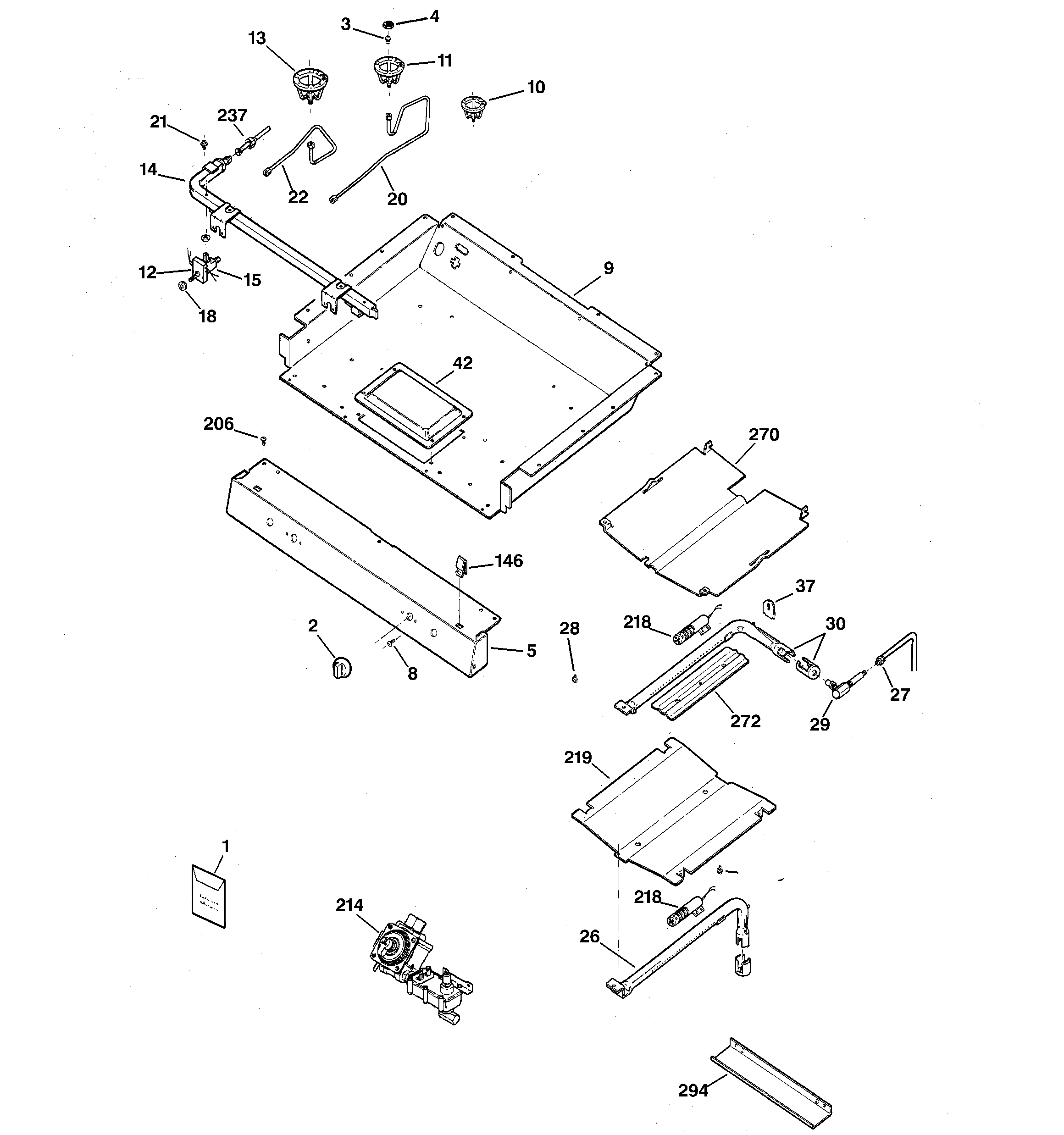 Gas & burner parts
