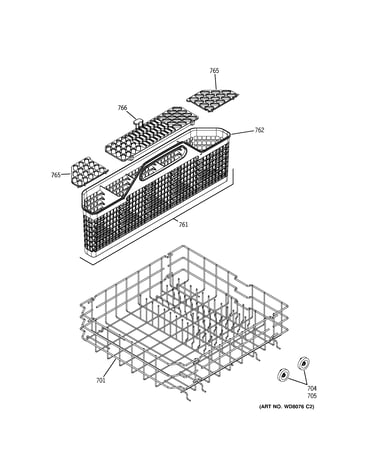 Lower rack assembly